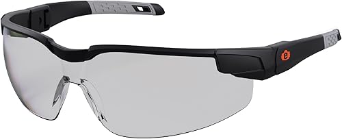 Ergodyne Skullerz Dellenger Z87 - Gafas de seguridad antivaho con patillas ajustables