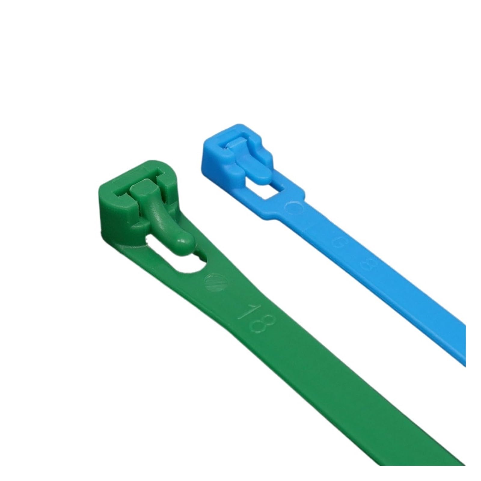 Attaches de câble en plastique et Nylon réutilisables, 100 pièces, attaches de câble à fermeture éclair détachables, sangles de liaison, noir, blanc, rouge, jaune, vert, attache de jardin(Red,8x200mm)