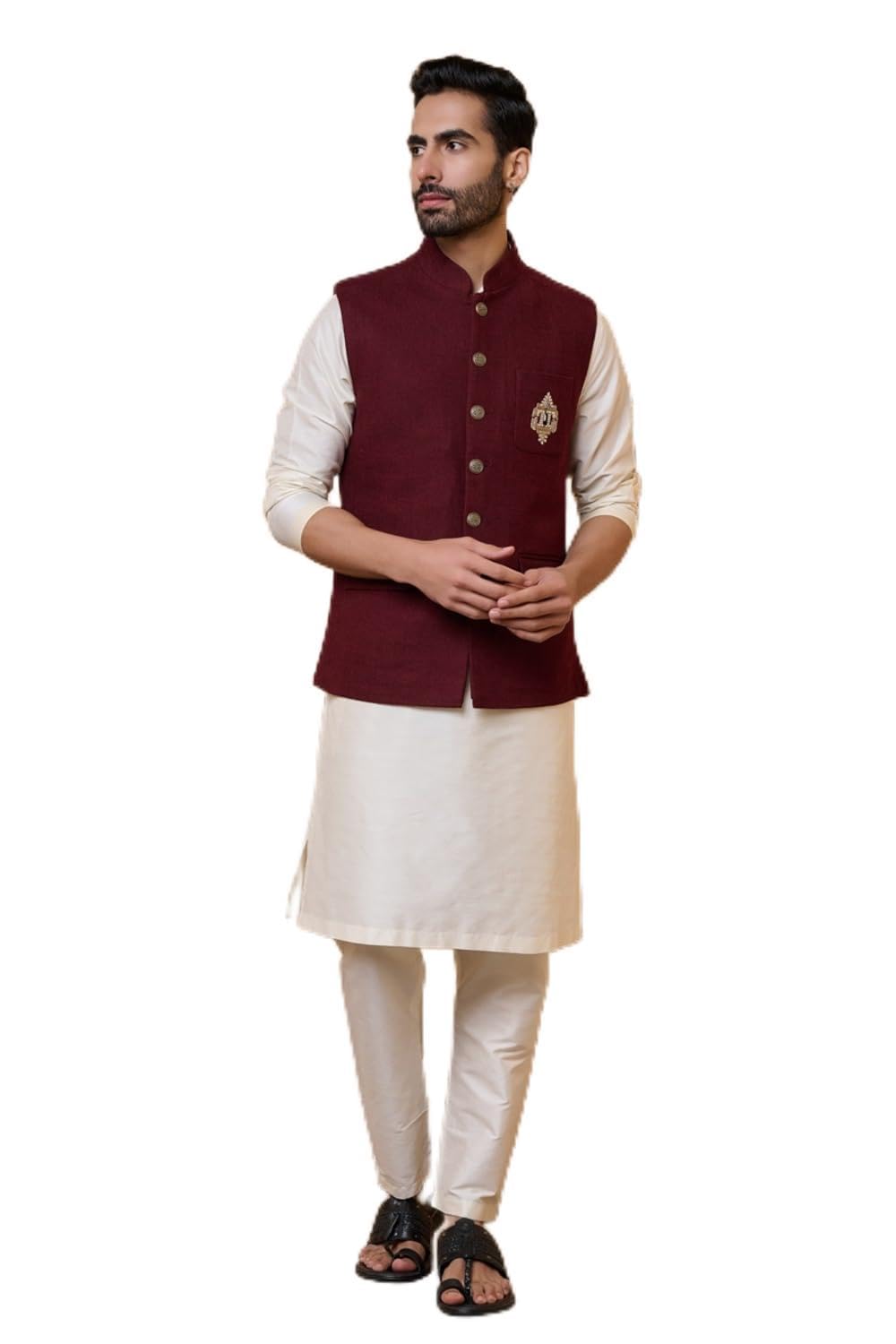 tasva Wine Classic Bundi For Men-picture-31