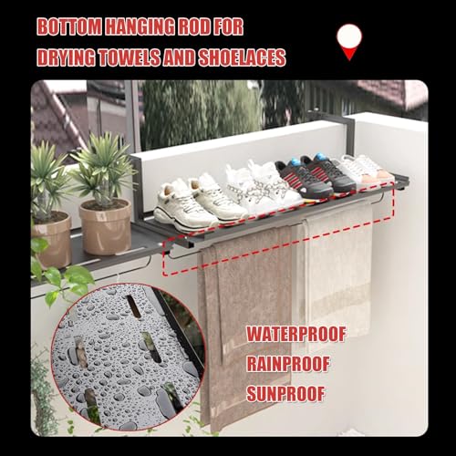 Stolik pomocniczy na zewnątrz, balkon, metalowy, montowany na ścianie, stolik wiszący z kutego żelaza, łatwy montaż, beżowy (dł. 47,2 x szer. 24 cm), idealny do małych przestrzeni