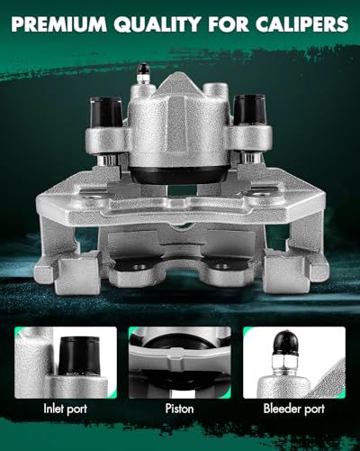 Image of SCITOO 18B5294 Front Left Disc Brake Caliper w /Bracket For Ford For Escape 2011-2012,For Mazda For Tribute 2011,For Mercury For Mariner 2011,Single Piston