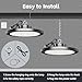 Gugsey 6 Packs 300W High Bay Shop Lights - UFO Led high Bay Lights, 42000LM 5000K Daylight, Waterproof Led Shop Light for Garage, Warehouse, Barn, Factory, Super Bright Commercial Bay Lighting