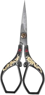 Oumefar Stainless Steel Tailor Scissors Dragon Phoenix Cutting Paper Antique Style Embroidery Cutting DIY Crafts Tool Scissor DIY Embroidery Sewing Accessories Craft Tool Scissors