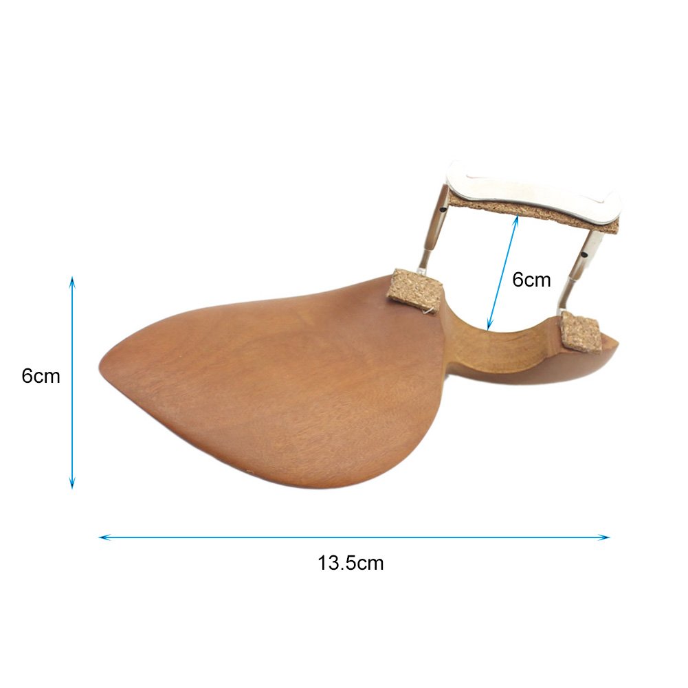 Fosa Mentonnière Violon Support de mentonnière en Bois avec Vis Accessoires pour violons 3/4 4/4