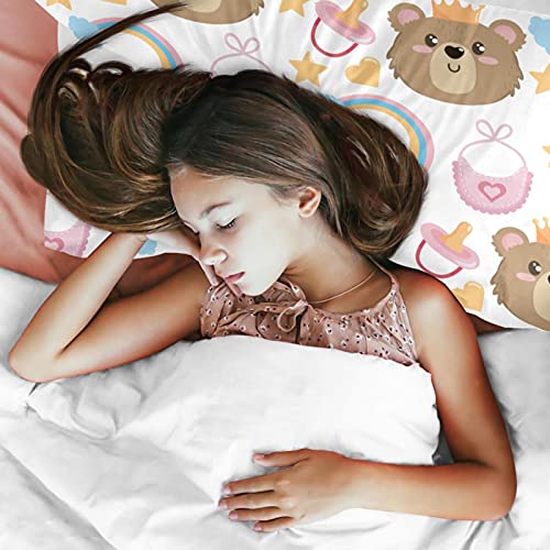 Housse de couette et taie d'oreiller bébé ours pour des nuits douces - 4