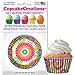 Cupcake Creations 32 Count Cupcake Baking Papers, Color Burst