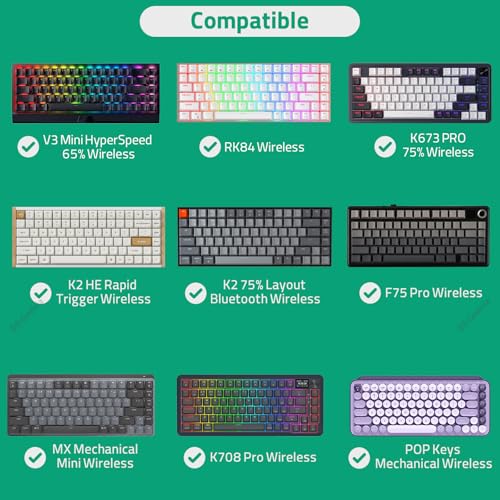 Estuche rígido para teclado 75% 84 teclas GEEKRIA miniatura 3