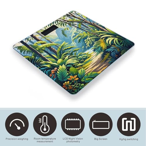 Báscula Digital de Baño con Plataforma Ancha y Pantalla LCD miniatura 3