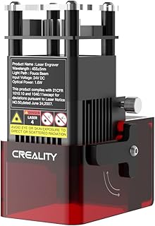 Official Creality 3D Printer Laser Engraver Module 1.6W Precise Focusing Soot Absorption for Ender-3 Neo/Ender 3 V2/Ender 3 S1/Ender 3 S1 Pro & Ender 3 S1 Plus