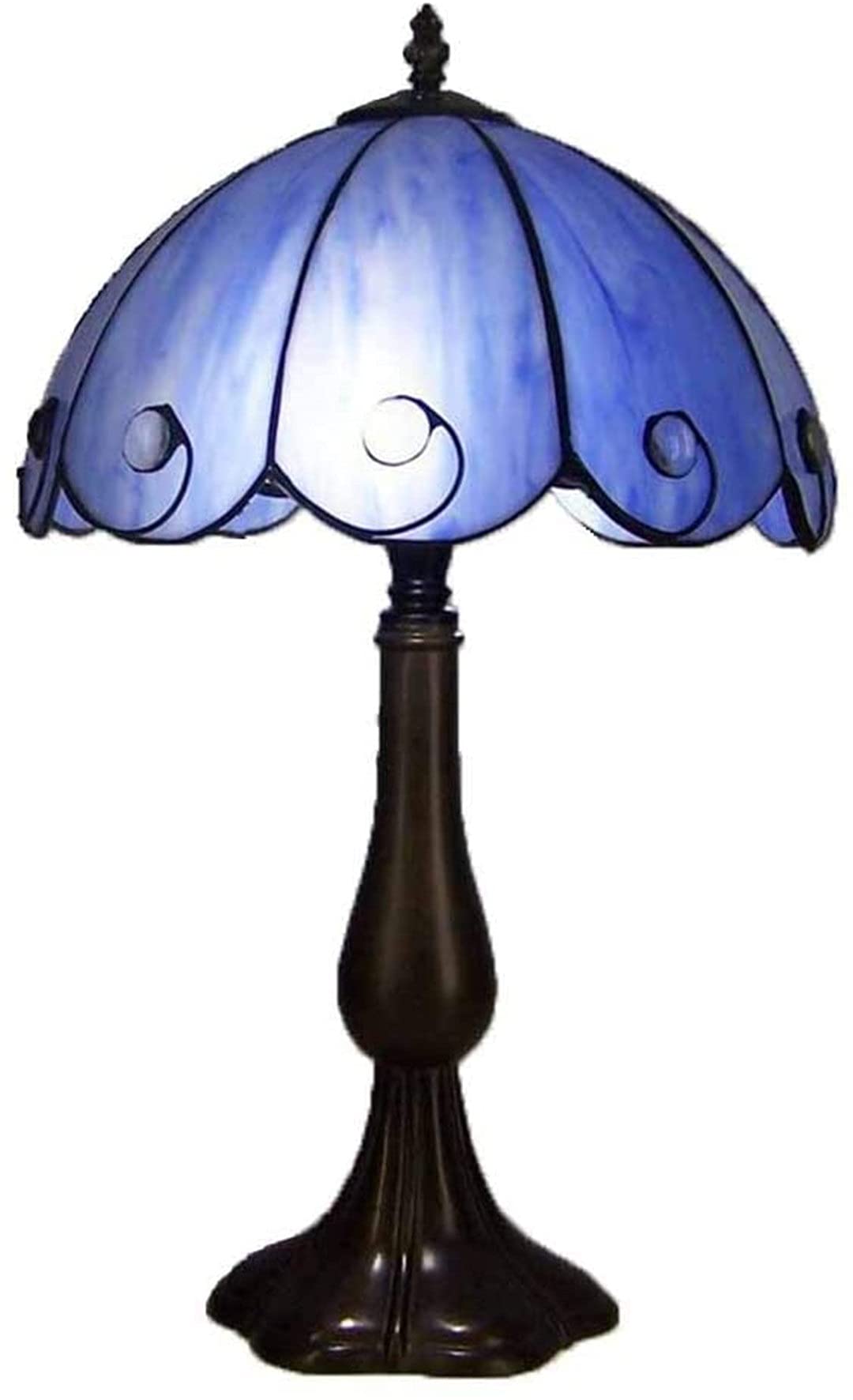 Lampe Tiffany anti-éblouissement avec ombrage en verre pour lire sans fatigue