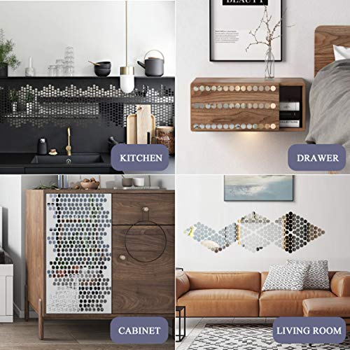 Adesivo de parede criativo para espelho BESPORTBLE, adesivo de parede com espelho de cristal tridime