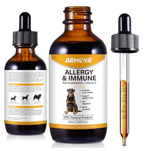 Allergy Relief Drops for Dogs - Allergy and Immune - Immune Support Supplement - Dog Supplement - Natural Pet Supplement for Dog Allergy Relief with Turmeric & Milk Thistle