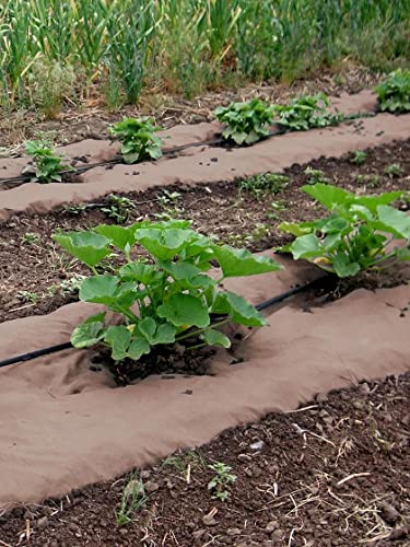 Gardener's Supply Company Weedguard Plus Paper Mulch | Biodegradable Garden Bed Grass, Weed Blocker...