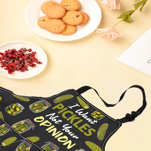 Tablier I Want Pickles de crémaillère taille unique ajustable - 5