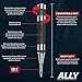 ALLY Tools Heavy Duty Automatic Center Punch w/Hardened Steel – 2PC Premium Automatic Center Punch for Metal for Machinists and Carpenters w/Adjustable Knurled Cap, Spring Loaded and Hard-Shell Case