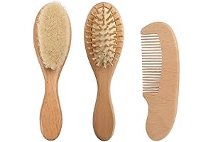 PandaEar Baby Hairbrush and Comb Set: Gentle Grooming for Precious Hair