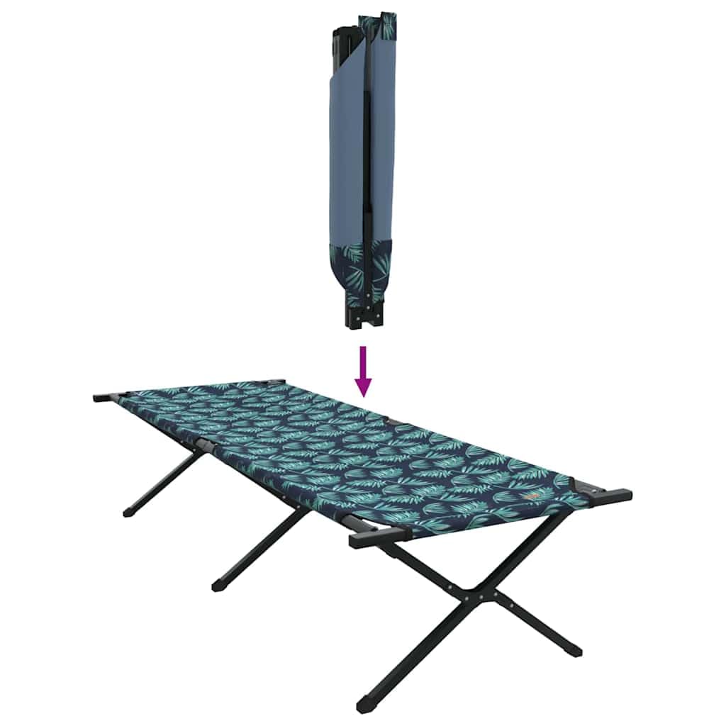 INLIFE Klapp Schlafbett fürs Camping Blattmuster Ox Stoff,Sportartikel,Outdoor-Aktivitäten,Camping & Wandern,Camping-Möbel,Feldbetten,Grün,8.8 KG,42003191
