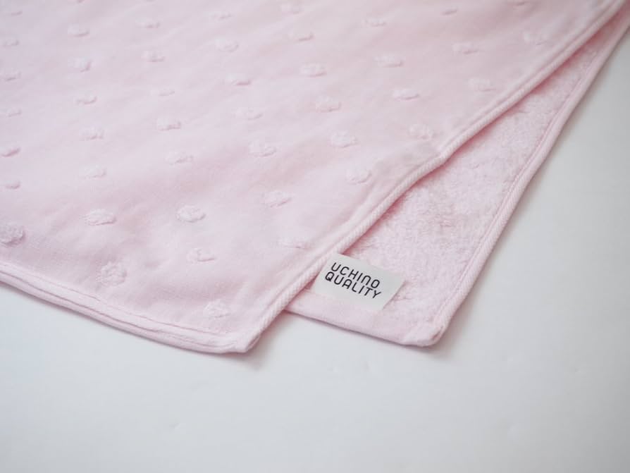 Amazon｜UCHINO フェイスタオル ふわふわガーゼドット 34×85cm
