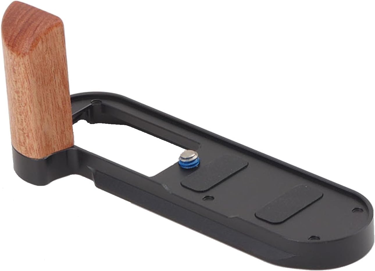 Metal Hand Grip L Bracket Holder for Leica X1/X2, Arca Quick Release Base Plate Compatible with Leica X1/X2 Cameras, with 1/4"-20 Tripod Hole & Anti-Slip Pads (Black)