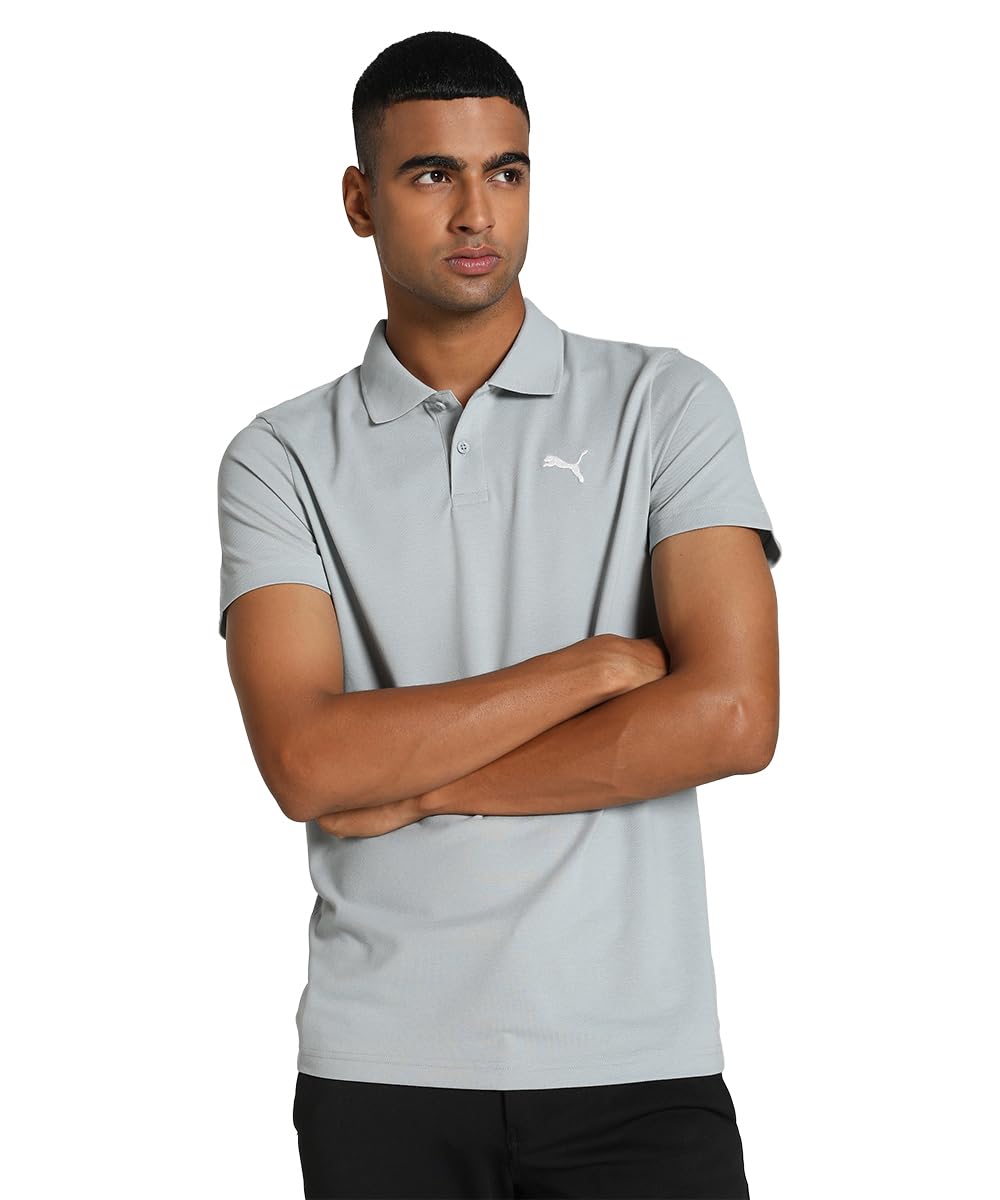 puma Men's Cotton Solid Slim Fit T-Shirt (687093_Cool Mid Gray, XS-picture-27