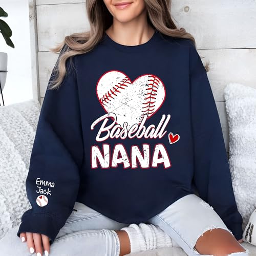 Baseball Family Shirt for Grandma and Family Members Sports Theme Apparel with Heart Baseball Design for Everyday Wear miniatura 5