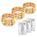 LE 3 Pack LED Copper Wire String Fairy String Lights Battery Powered 60 LED 19.6ft Fairy Starry Lights Waterproof Fairy Firefly Lights for Garden Patio Party Valentine's Day Wedding Christmas Tree