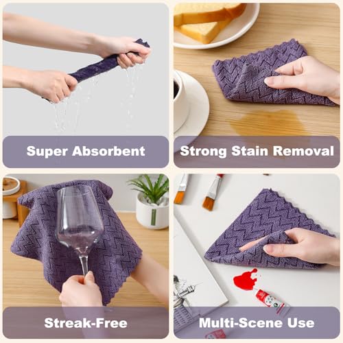 Image of 80 Pack Microfiber Cleaning Cloth Roll Reusable Paper Towels 12 inchx12 inch Tear Away Cloth,Absorbent Dish Rags for House Kitchen,Wash Cloths,Lint Free Rags for Window Cars Cleaning Supplies