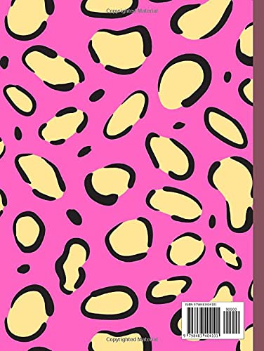 Notebook: Pink Leopard Composition notebook,College Ruled, 100 pages, 8.5” x 11” image 3