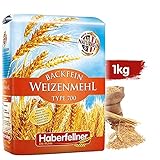 ✅ VIELFÄLTIG EINSETZBAR: Das Weizenmehl im 1kg Sack lässt sich sehr flexibel zum Backen, Kochen und für Soßen verwenden. Besonders gut ist es für Pizza, Brot und Soßen geeignet.