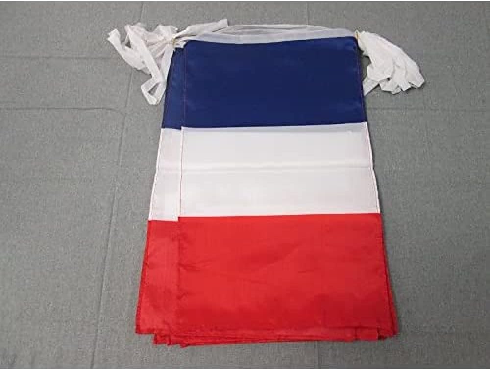AZ FLAG France 12 meters BUNTING Flag 20 flags 18'' x 12'' - French STRING flags 30 x 45 cm