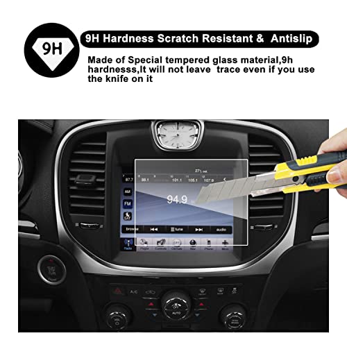 2011-2018 Chrysler 300 Uconnect 8.4 Inch Touch Screen Car Display Navigation Screen Protector,Hd Clear Tempered Glass Car In-Dash Screen Protective Film #TOP2