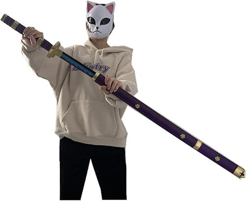 Miniatura 5 de damdos Espada de Zoro Roronoa Zoro de Halloween, espada Zoro Wa Michi Ichi Wado Ichimonji, Katana Ninja Samurai regalos de cumpleaños
