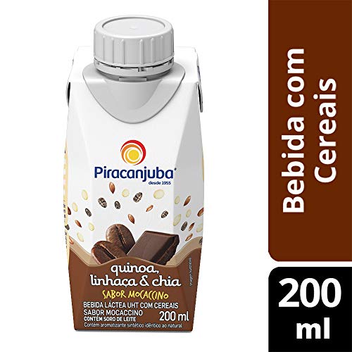 Bebida Láctea Quinoa Linhaça e Chia Sabor Mocaccino Piracanjuba 200ml