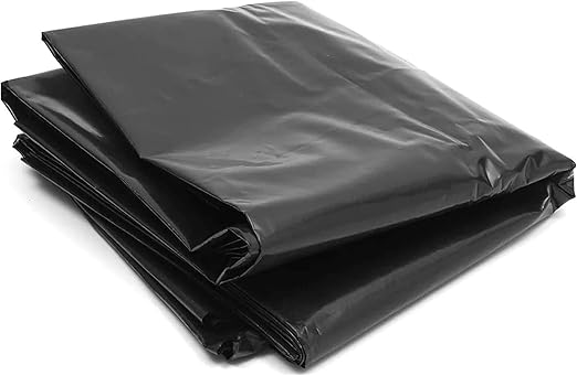 Image QHLTY HDPE Black Pond Skins Liner Heavy Duty Small Pond Liners Pond Culture Black Geomembrane for Waterfall Base, Bed Planter (Size : 10x10m)