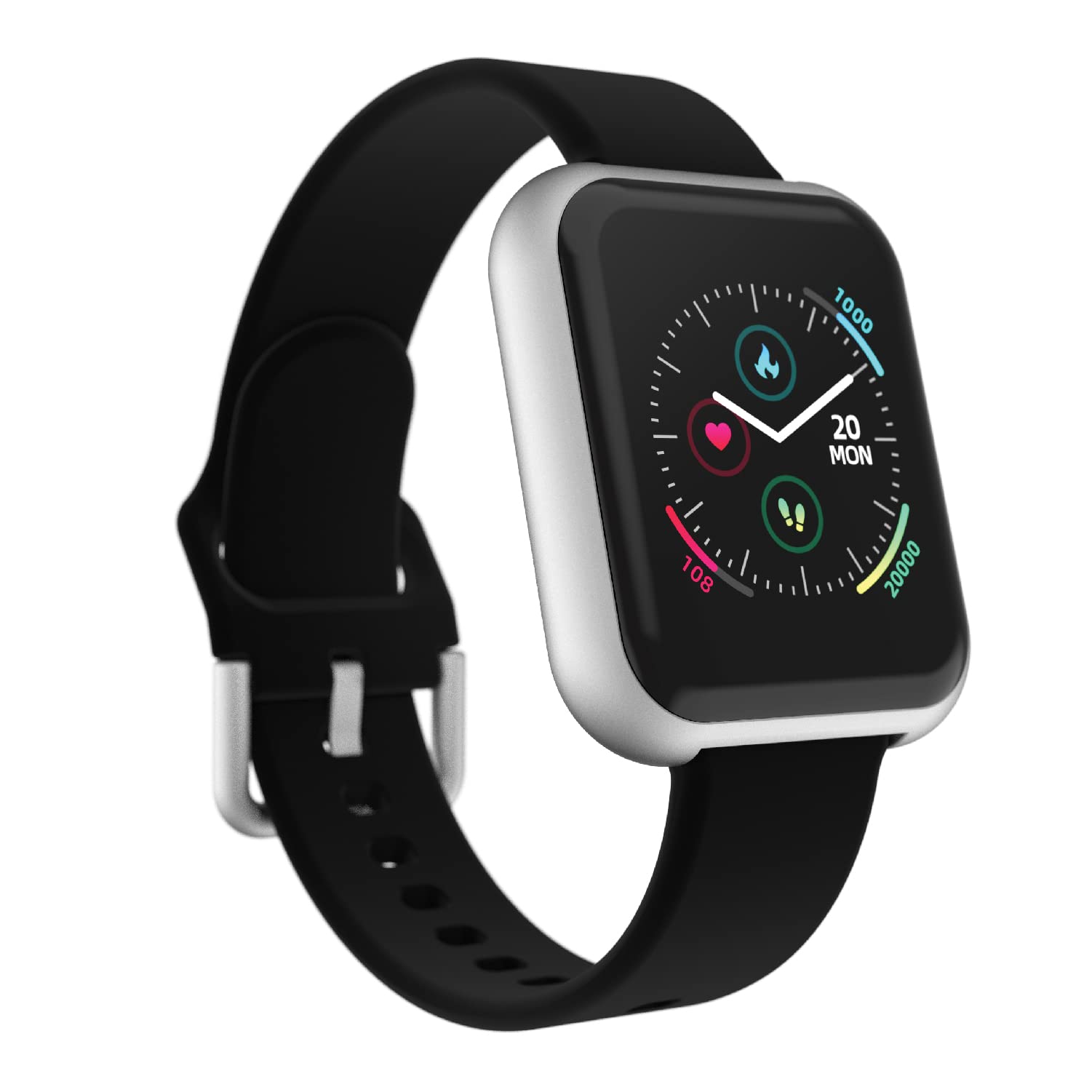 iTOUCH Air 3 Smartwatch Fitness Tracker with Heart Rate Tracker, Step Counter, Notifications, Sleep 