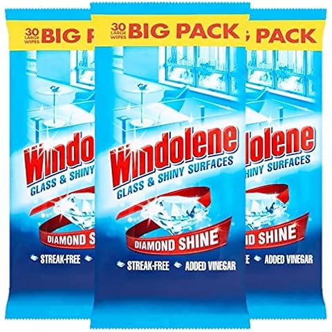 Windolene Glass & Shiny Surfaces 30 Wipes Cover