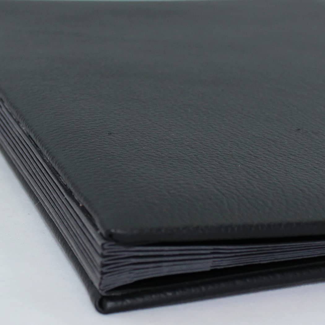 Classificatore in pelle di bufalo con registro 1-7 in marrone scuro