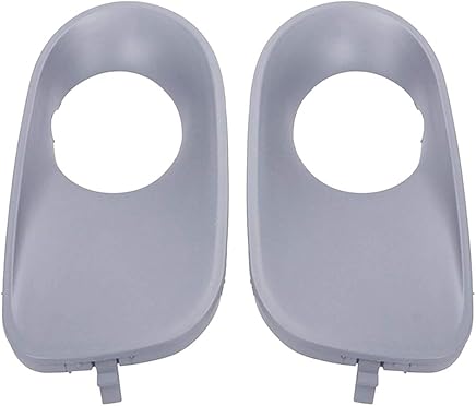 Bomcomi Reemplazo 51117129299/51117129300 Izquierda + Lado Derecho 1 par Frontal Inferior del Parachoques Foglight Rejilla para BMW X5 E53 05-06