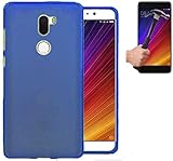  Todobarato24h Funda TPU Lisa Compatible con Xiaomi MI 5S Plus Azul + Protector de Cristal Templado