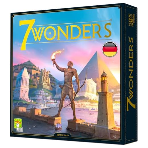 Repos Production, UNBOX NOW, 7 Wonders, Grundspiel, Kennerspiel des Jahres 2011, Strategiespiel, 3-7 Spieler, Ab 10+ Jahren, 30+ Minuten, Deutsch