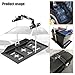 Sandfren Car Battery Hold Down Tray Kit, Metal Corrosion-Resistant Storage Battery Holder with Adjustable Bracket Clamp, Automotive Tray Hold Down Kit, Universal for Vehicles (27cm/10.63inches)