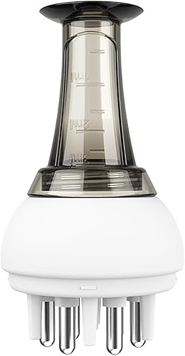 Miniatura 3 de VPTMRP Aplicador de cuero cabelludo pequeño Cabeza Aceite Rollerball Masaje Peine Medicina Cuero Cabelludo Cabeza Fluido Cepillo (negro)