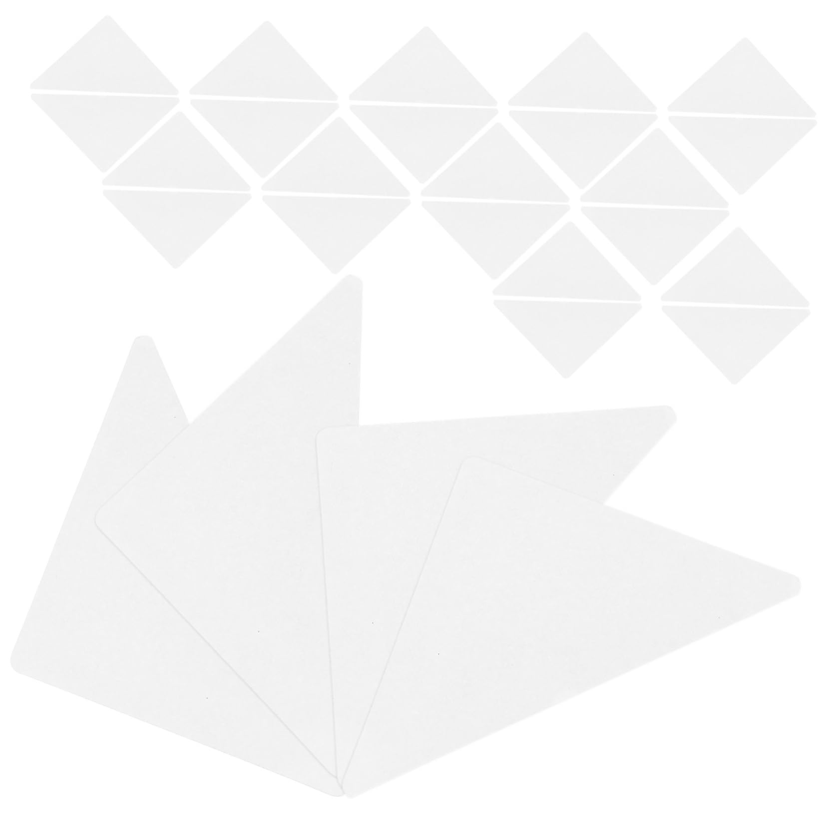 Homoyoyo Pcs Men's Shirt Collar Stays Triangle Collar Inserts for Dress Shirts Blue, White, Medium