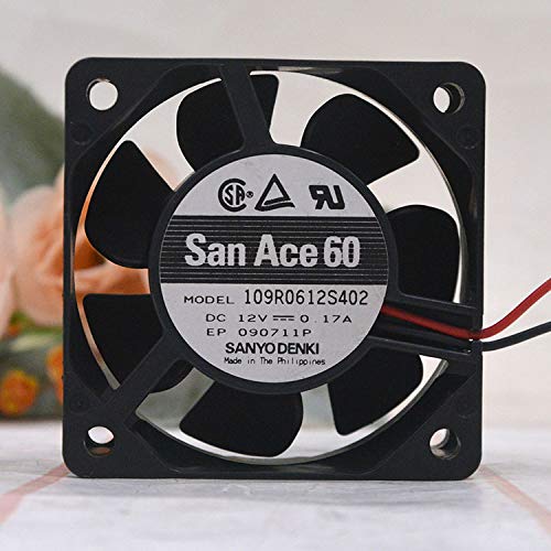6cm for Sanyo 6025 12V 0.17A 109R0612S402 Laser Engraving Power Fan