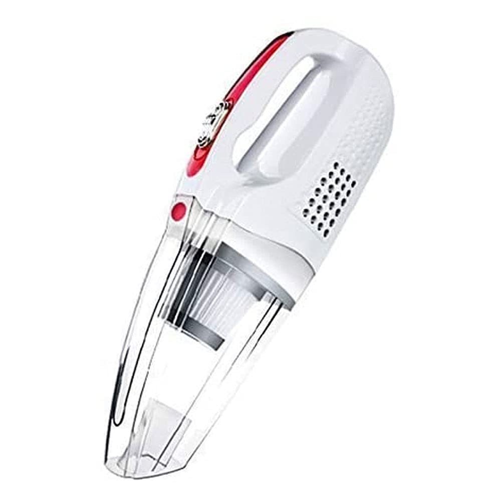 Cleadera de vacío de Mano Presión Absorbente 5000PA Vacío de automóviles inalámbrico Mini portátil portátil de vacío Cocina USB Carga RÁPIDO para Coche (Color : White)