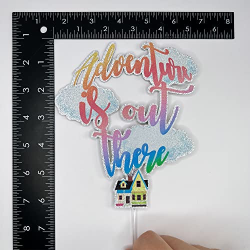 Adventure Is Out There Cake Topper, 2023 Congrats Grad Cake Topper, Movie Up House With Balloons Inspired Graduation Decoration, Travel Theme Cake Décor #TOP1