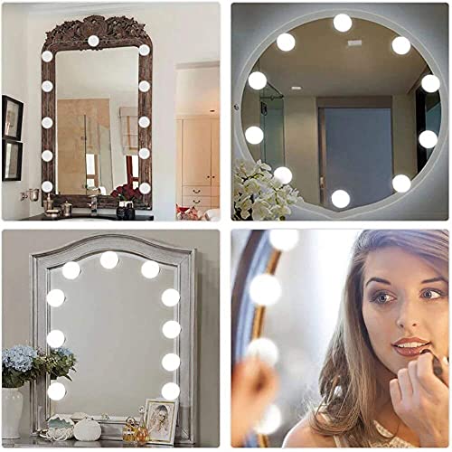 Kit Luz De Camarim Para Espelho Maquiagem Com 10 Lâmpadas Led Penteadeira - CompleteStore®