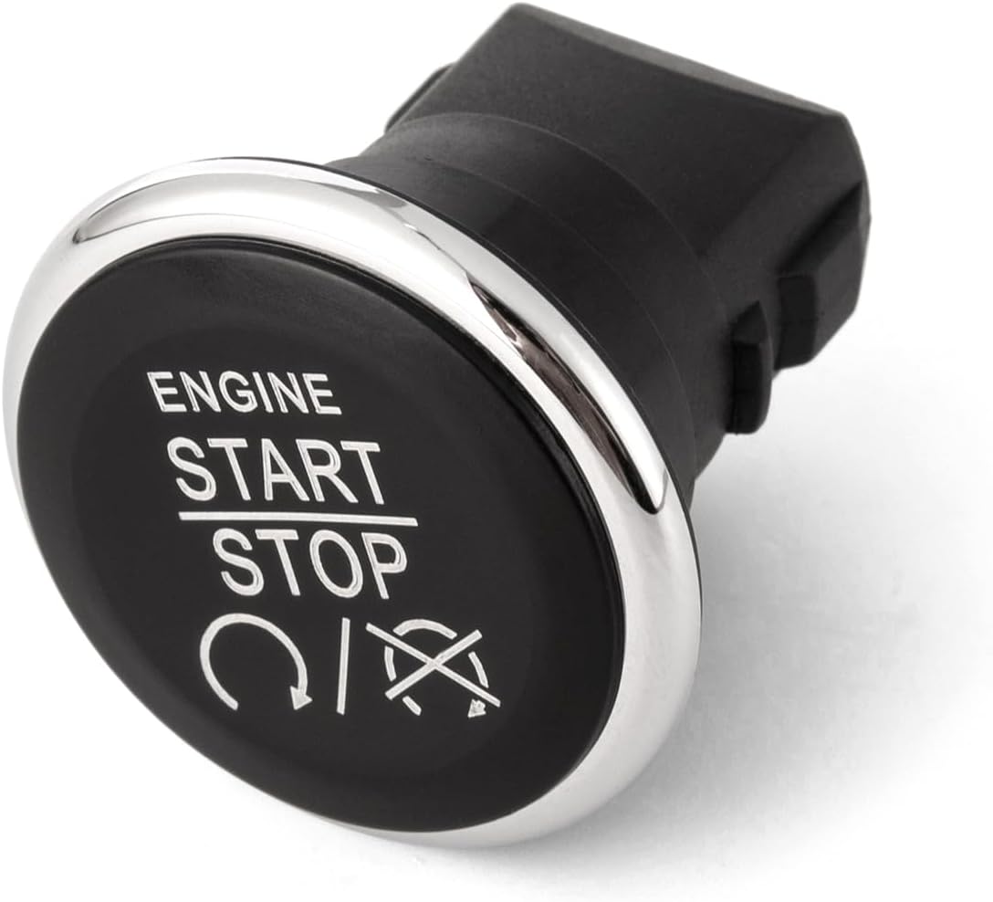 Ignition Start Button for Jeep Commander 2009, Grand Cherokee 2009-2013, Chrysler Town and Country 2010-2016, Dodge Challenger 2008-2014, Durango 2011-2013 Grand Caravan 2010-2018, Ram CV 2012-2015