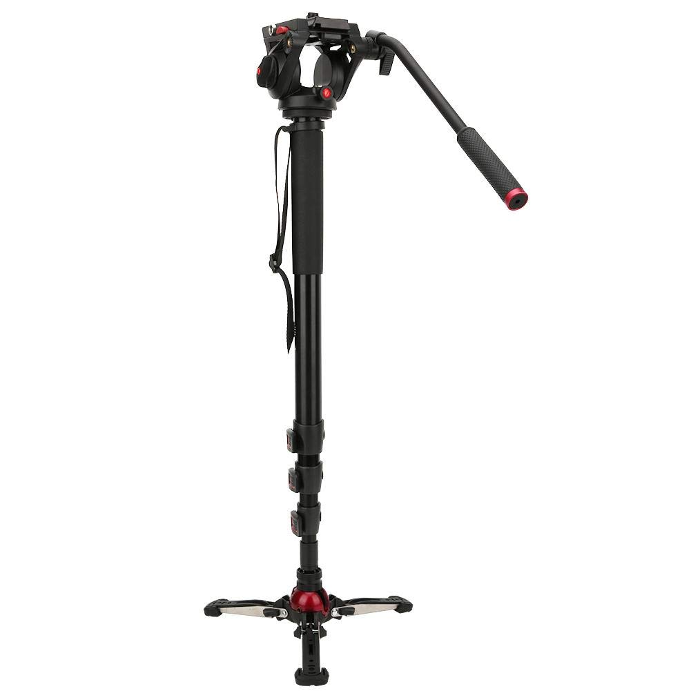 Monopod con Cabeza de Bola hidráulica, Fotografía portátil Aleación de Aluminio Cabeza de Bola hidráulica Unipod Cámara Monopod Apto para DV SLR