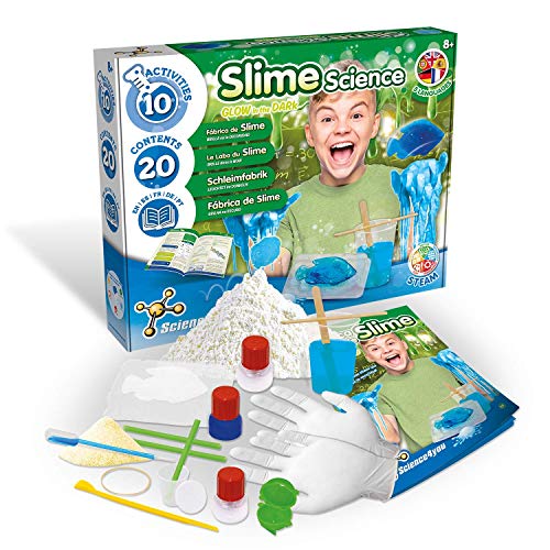 Science4you 80002879 Selber fur Slime Set mit 10 Experimente Dunkeln Leuchtender Schleim, Chemielabor und Lernspiele für… – Bild 4